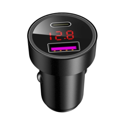 Metal PD and QC4.0 Mobile Phone Fast Charging Car Charger For Iphone 