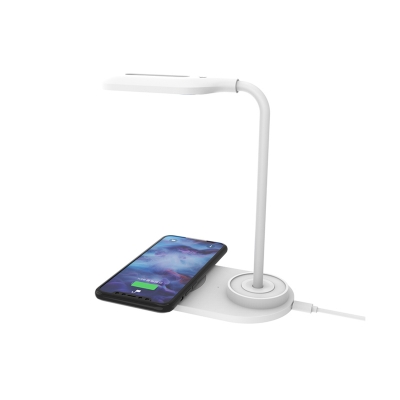 Custom Logo 10W Mobile Phone Wireless Charging LED Lamp Wireless Charger