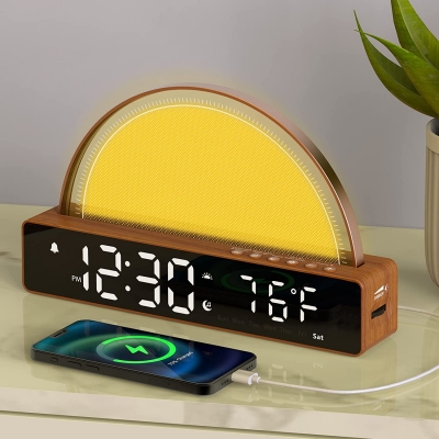 Multifunctional intelligent light with alarm clock and built-in sleep aid music