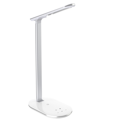 10W QI Wireless Charger LED Desk Lamp USB Charging Dimmable Eye-friendly Table Lamp